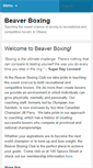 Mobile Screenshot of beaverboxing.ca